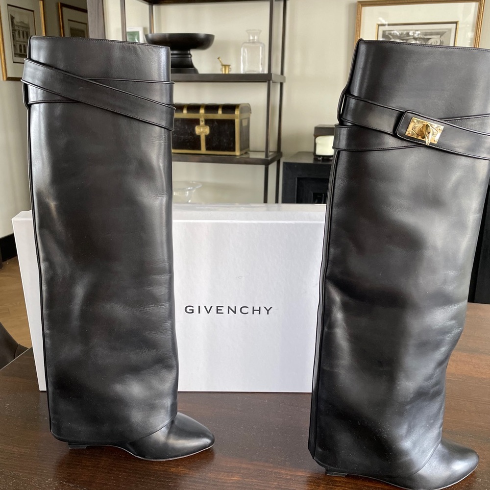Givenchy Shark Lock Boots Black